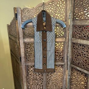 NEW Veronica Beard Houndstooth Dickey